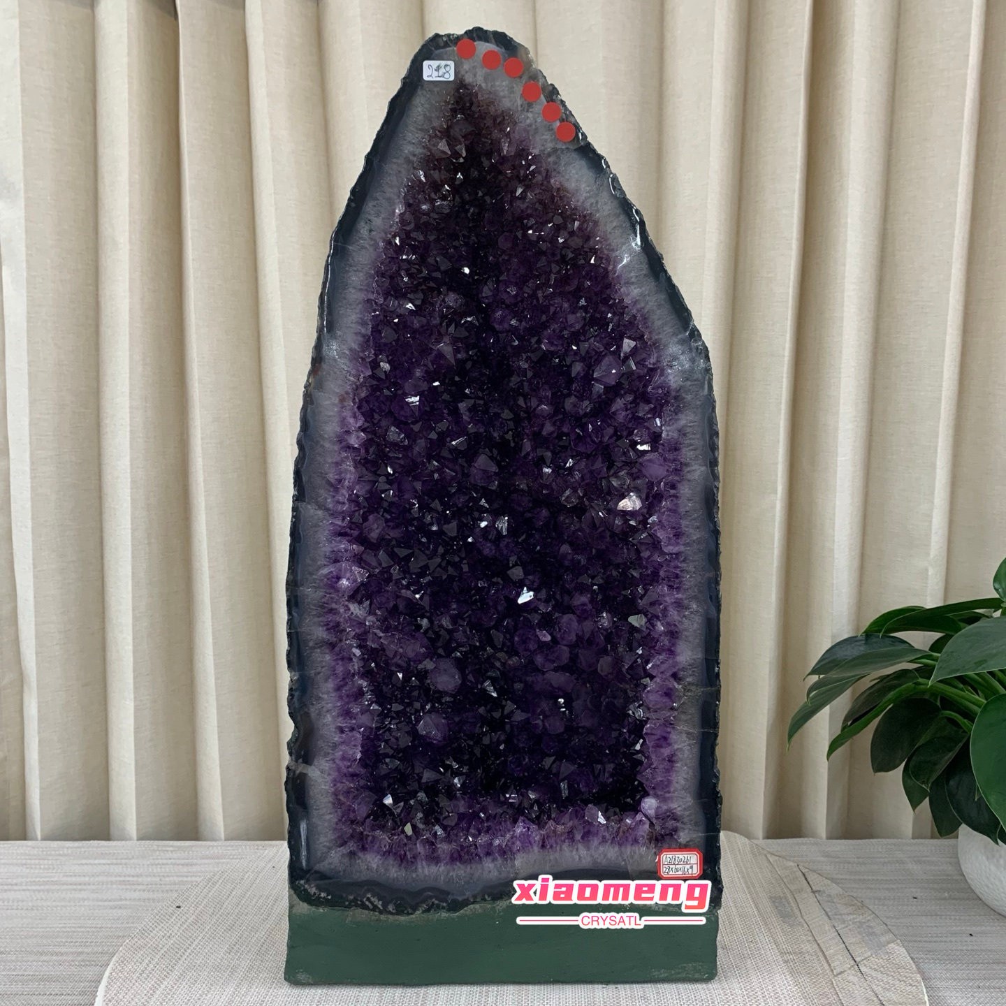 48LB   Natural Raw Amethyst Cathedral Geode Cave Deep Purple Crystal Mineral