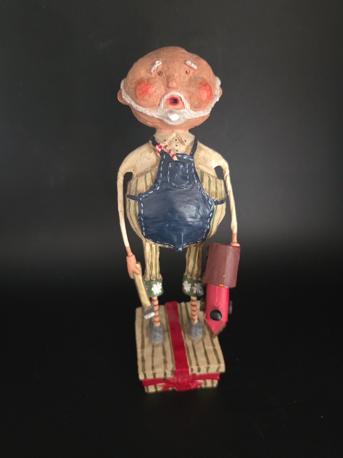 LORI MITCHELL TOY MAKER SANTA CHRISTMAS TOY SHOP Workshop RARE HARD TO FIND 