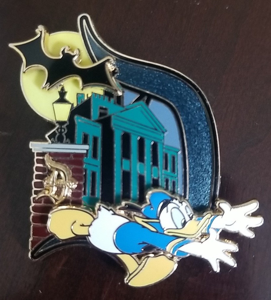 RARE 2011 Disneyland Classic “D” Collection Haunted Mansion Donald Duck D pin