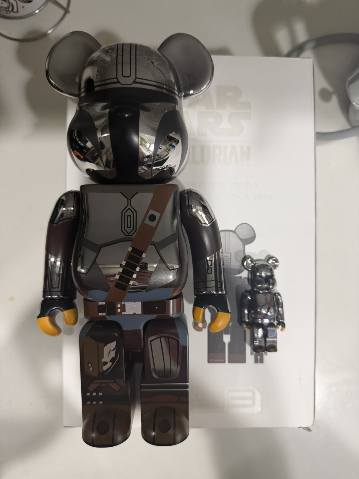 Medicom Toy BE@RBRICK THE MANDALORIAN CHROME Ver. Star wars 100% 400% bearbrick