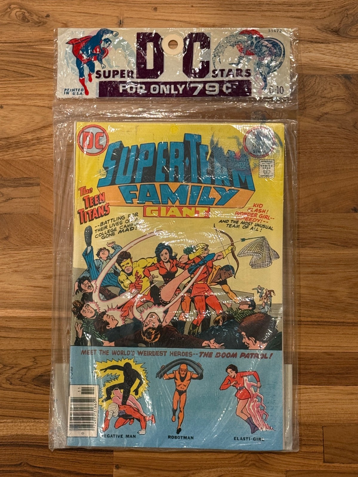 1976 DC Super Stars Pack D-10 Super-Team Family #7 Action #464 Titans SEALED