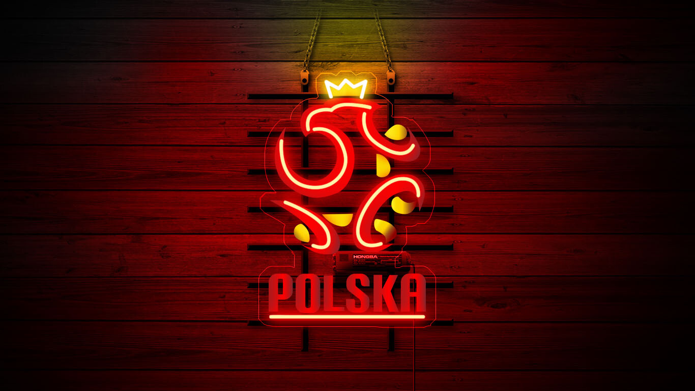 Poland National Football Team World Cup Real Glass Neon Sign Light Gift 20