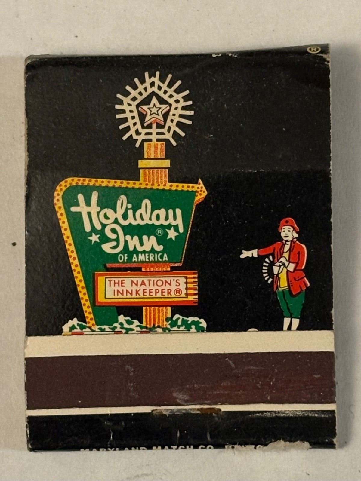 Holiday Inn of America Used Matchbook Baltimore MD The Nation’s Innkeeper Damage