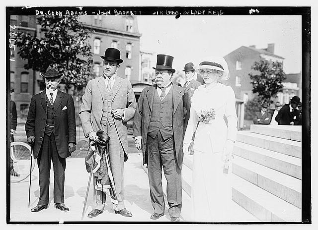 Photo:Sir George Reid Lady Reid John Barrett Dr Cook Adams 1910s Portrait
