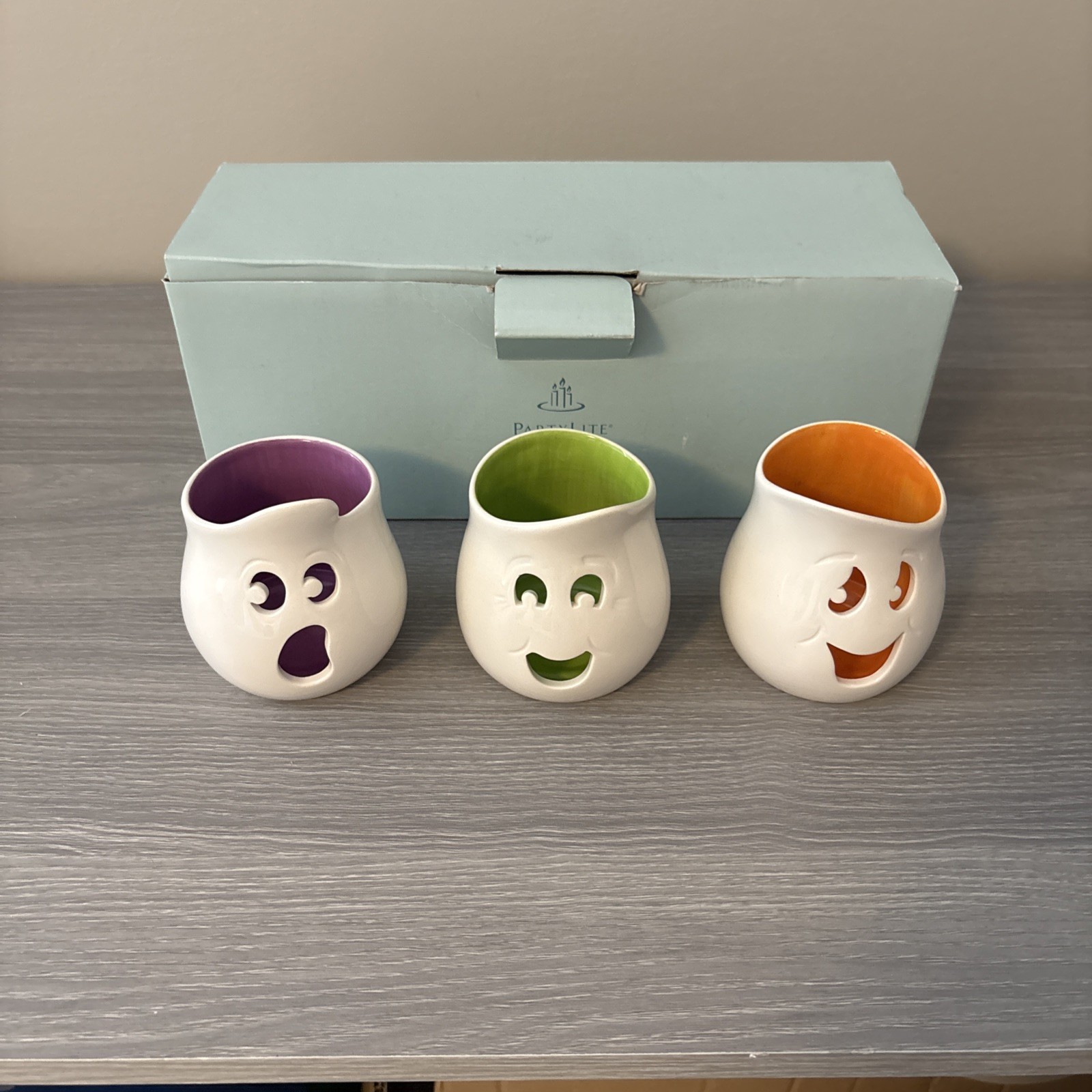 Partylite Ghouly Halloween Tea light Candle Holders