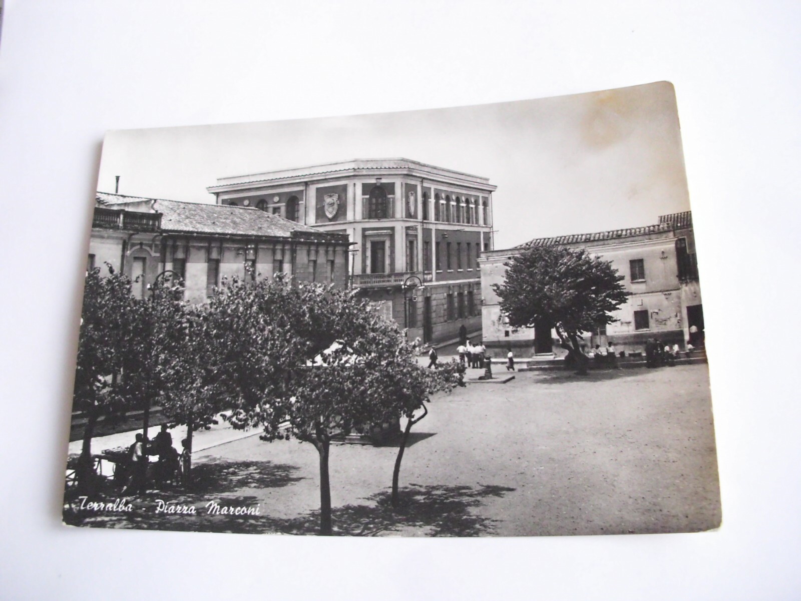 Cagliari - Terralba Piazza Marconi - shipped f. g. franc asp 1954
