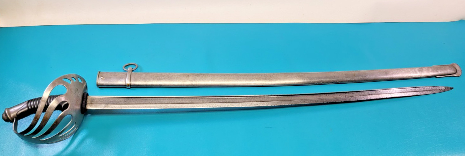 Antique Chilean Military Model 1892 Cavalry Sword Saber by Chatellerault TR1757 