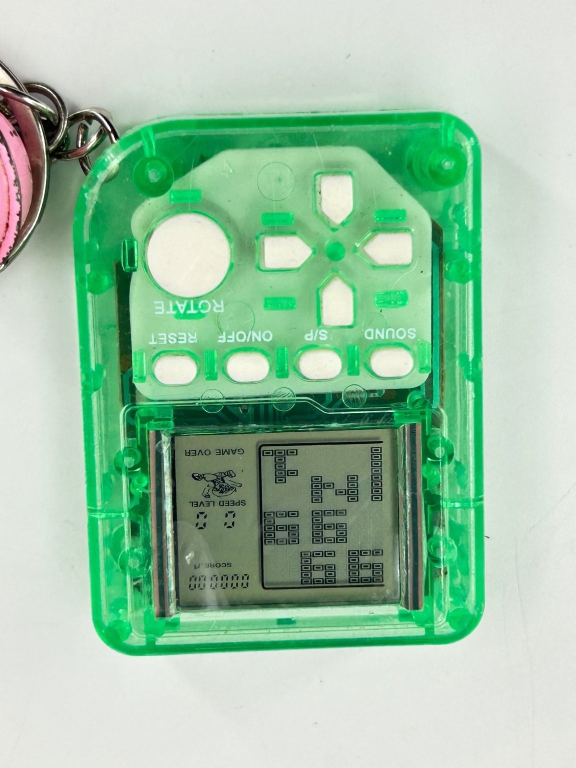 Mini Game Keychain Electronic Puzzle Toy Key Ring w/ Bell MADE IN CHINA