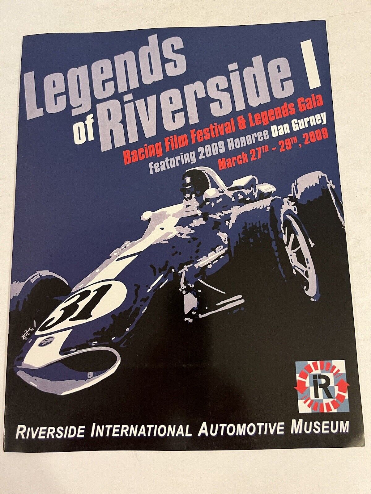 Legends Of Riverside 1 Program 2009 Dan Gurney Honoree Automotive Museum