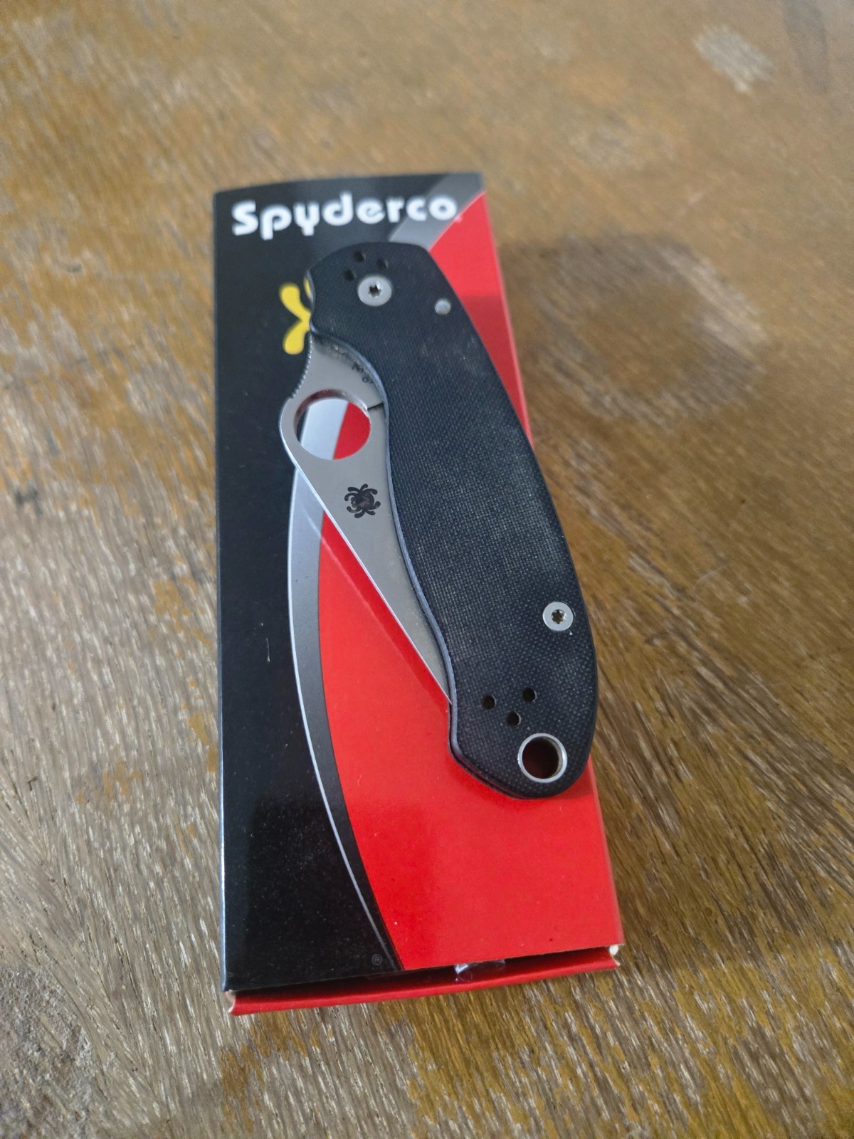 Spyderco Para 3 CPM S45VN Plain Edge Black G-10 Compression Lock Manual