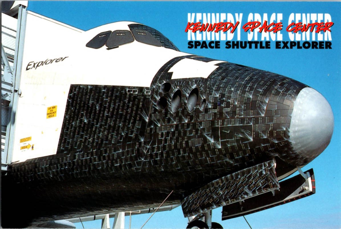 Between Titusville & Melbourne FL : NASA CARD - KENNEDY SPACE CENTER s/21 BR0345
