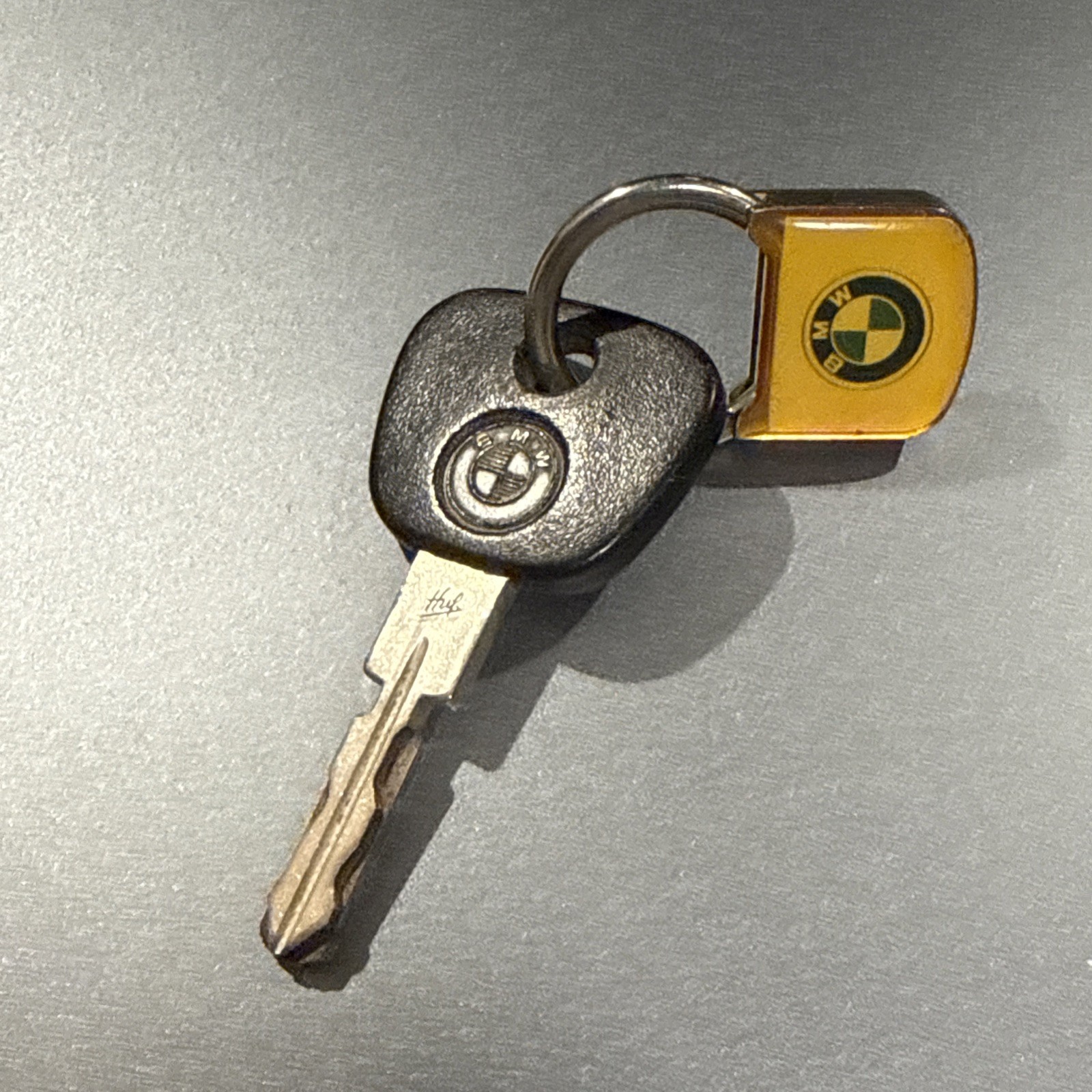 BMW Vintage Car Keys Huf E OEM Original Authentic Spare Black SIlver BMW Vintage Car Keys Huf E OEM Original Authentic Spare Black SIlver