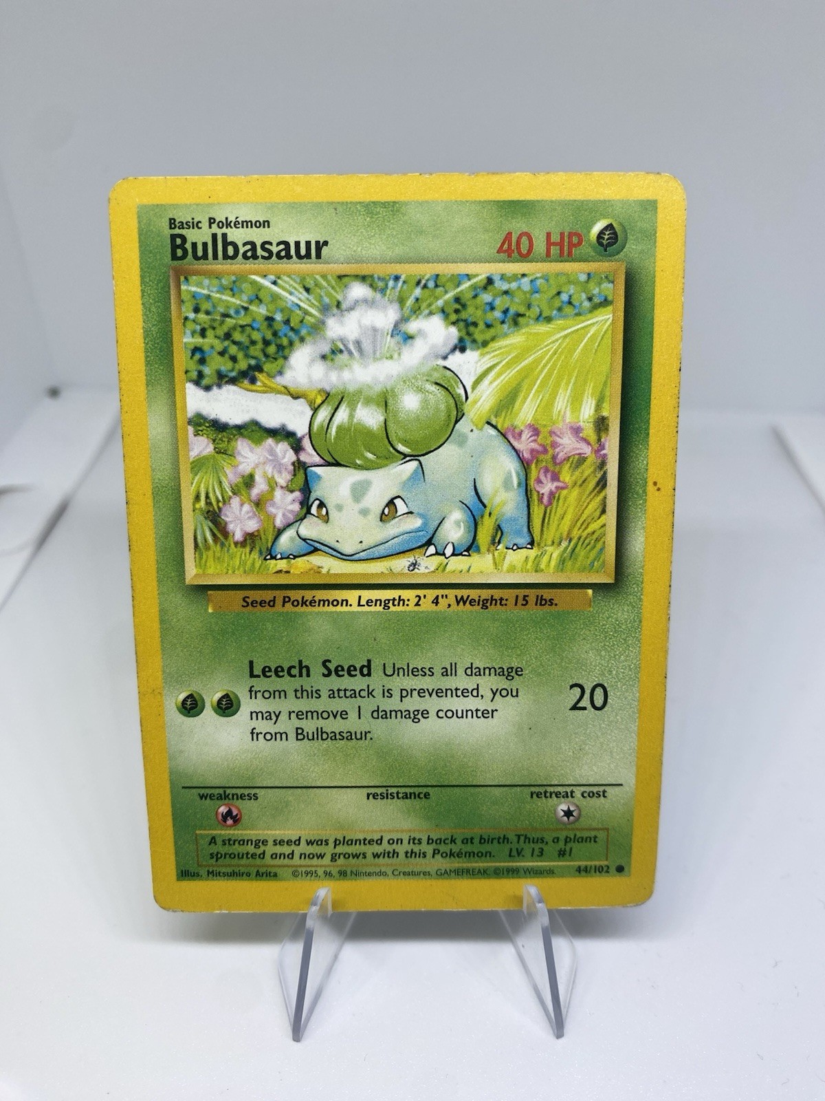 Pokemon Base Set Bulbasaur 44/102