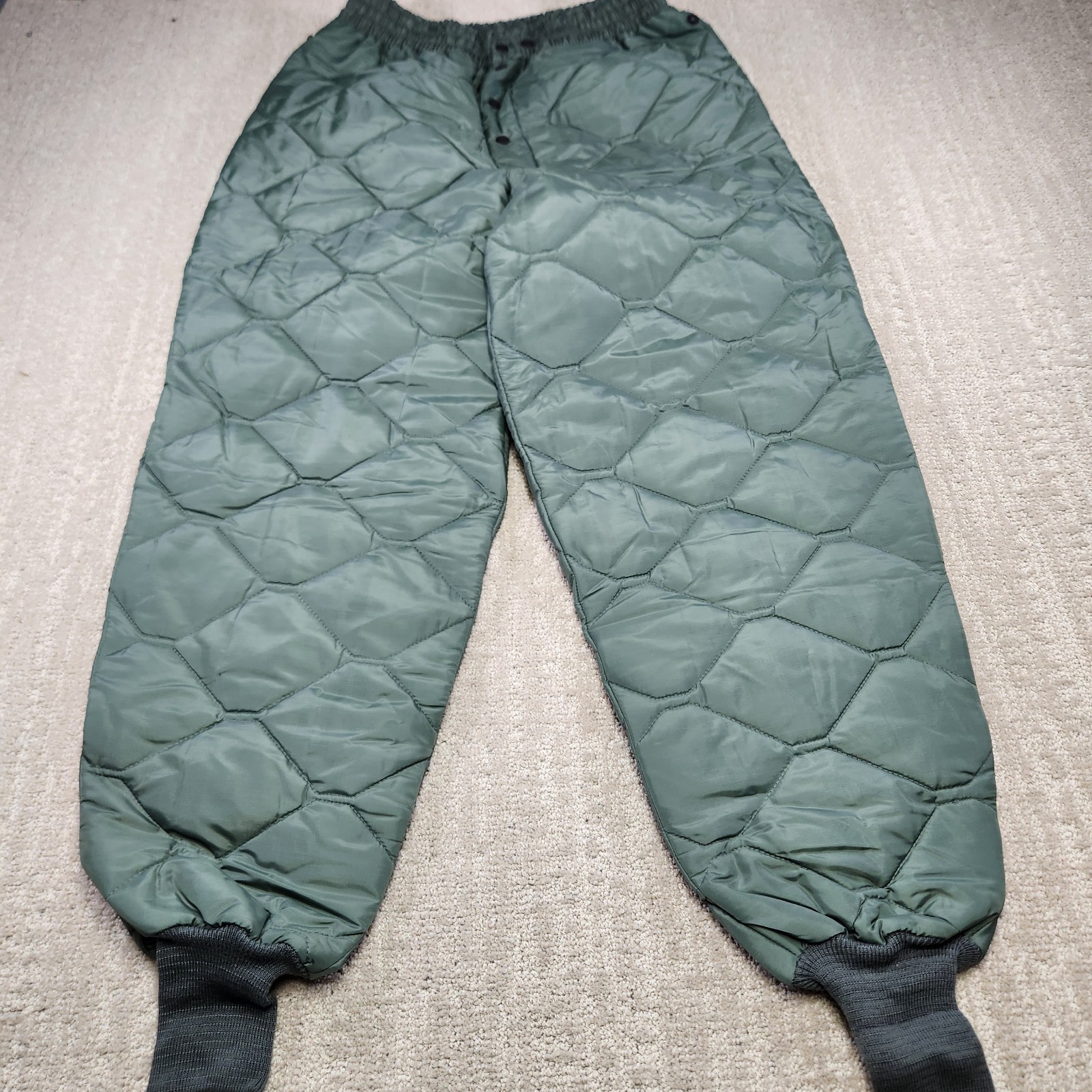Vintage 70s US Military CWU-9P Liner Pants Flyers Trousers Quilted USAF Men M