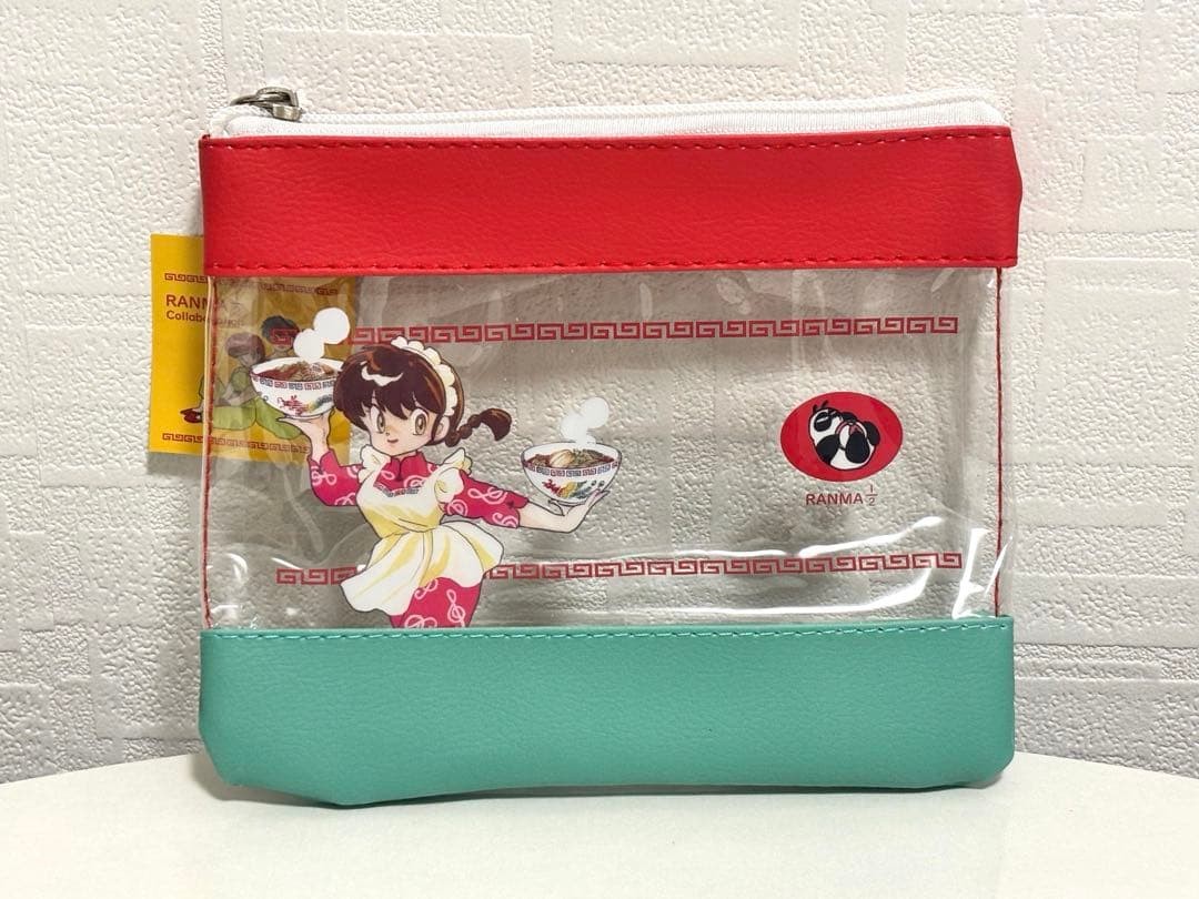 Rare Ranma 1/2 Thank You Mart clear combi pouch hard to find
