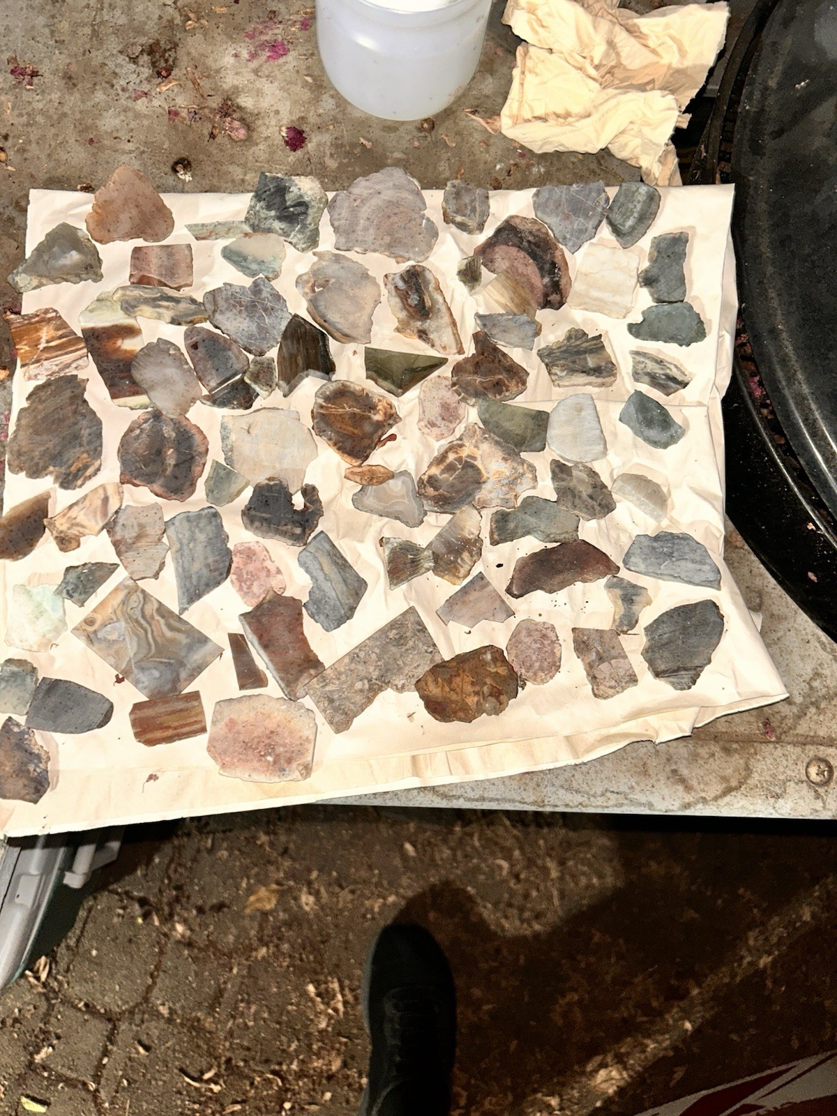 Agate Slab Lapidary Rough 35+ Pound Mixed Lot. Great Deal. Priced To Sell.