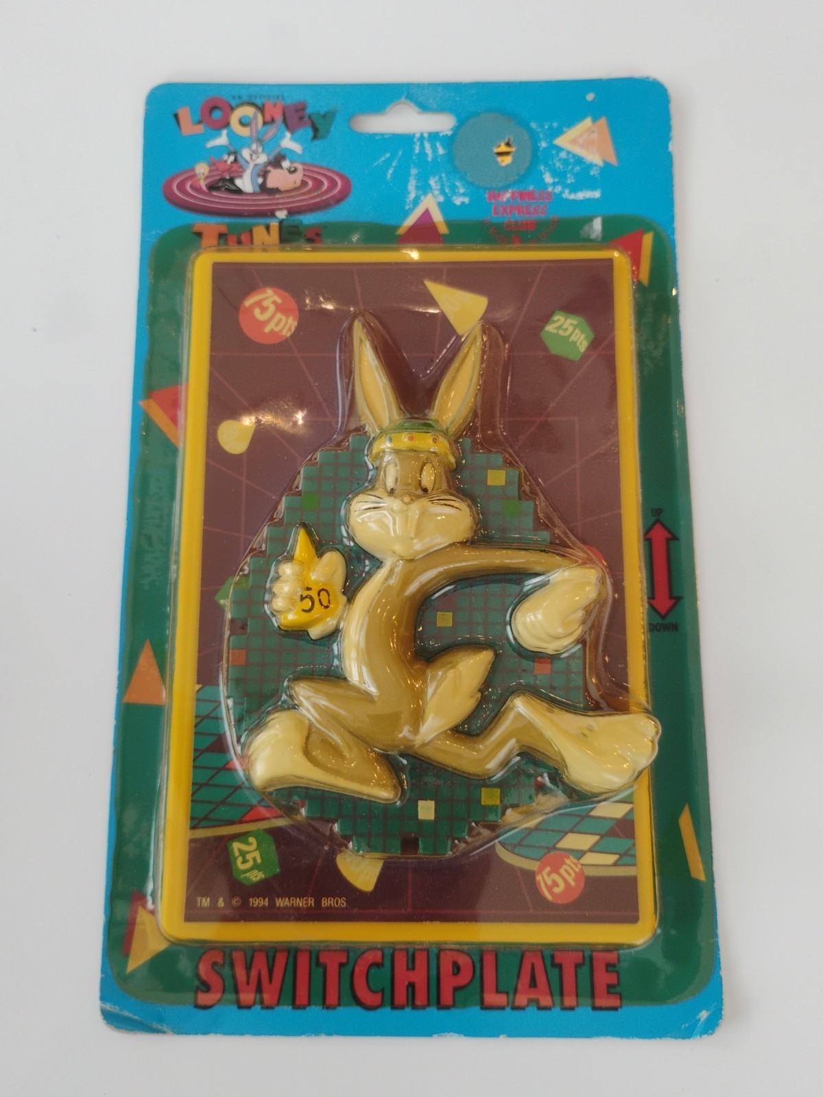 Vintage Looney Tunes Bugs Bunny Switchplate Cover 1994 Brand New Sealed Rare Vintage Looney Tunes Bugs Bunny Switchplate Cover 1994 Brand New Sealed Rare