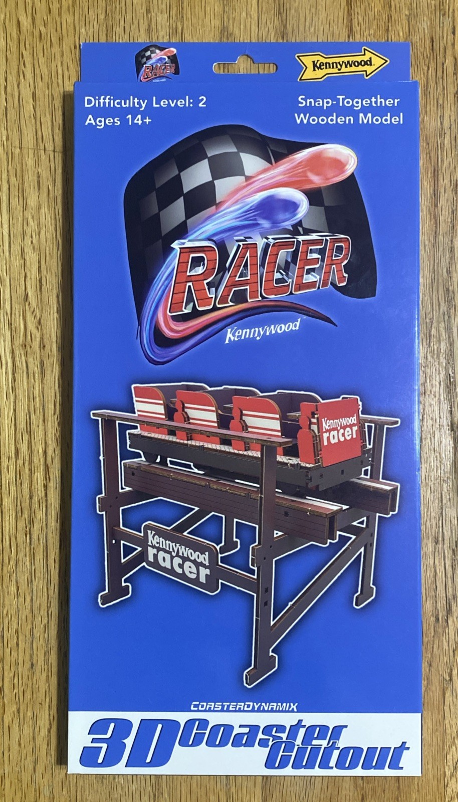 Kennywood Park, Racer Snap-Together Model, Coaterdynamics, 3D Coaster Cutout New Kennywood Park, Racer Snap-Together Model, Coaterdynamics, 3D Coaster Cutout New