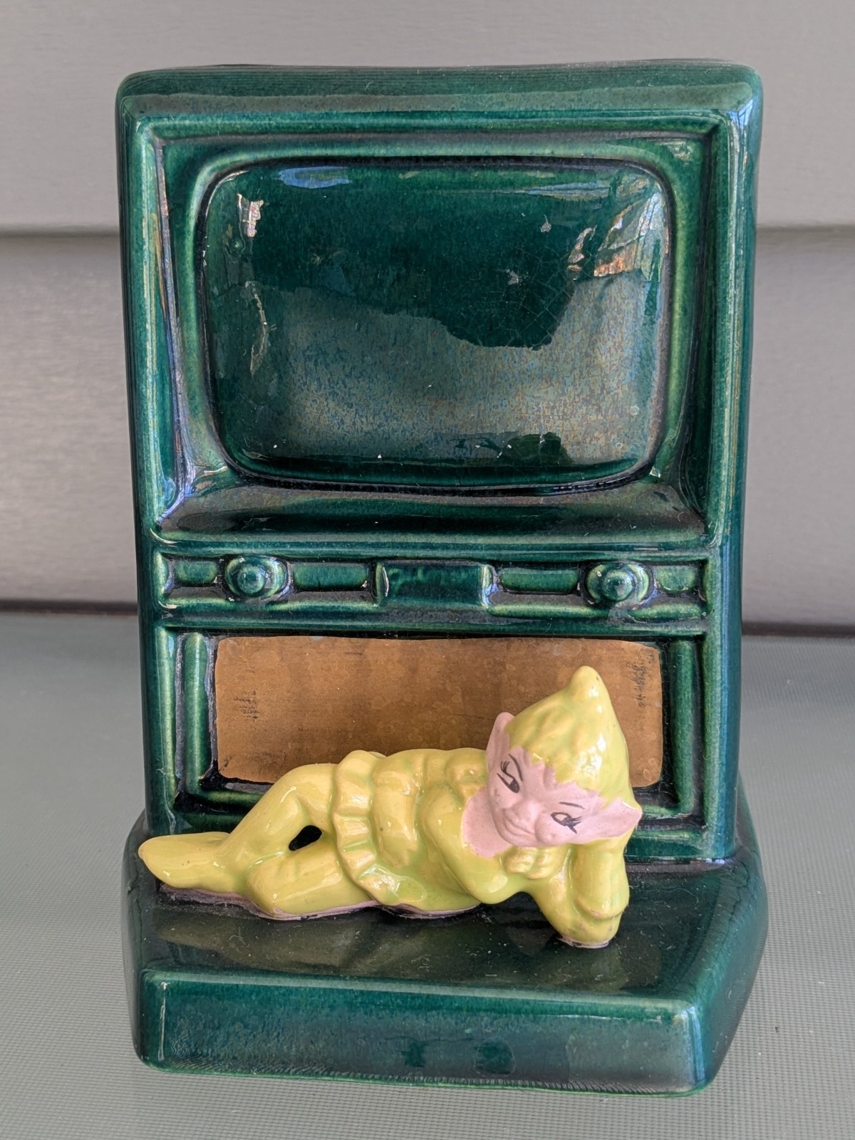 Rare 1950 Chartreuse Girl Green TV Gilner Pixie Elf Planter Lot 11