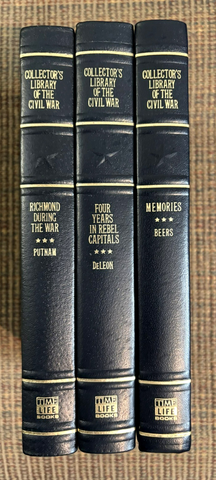 Set of 3 Confederate memoirs - Reprints of rare Civil War books