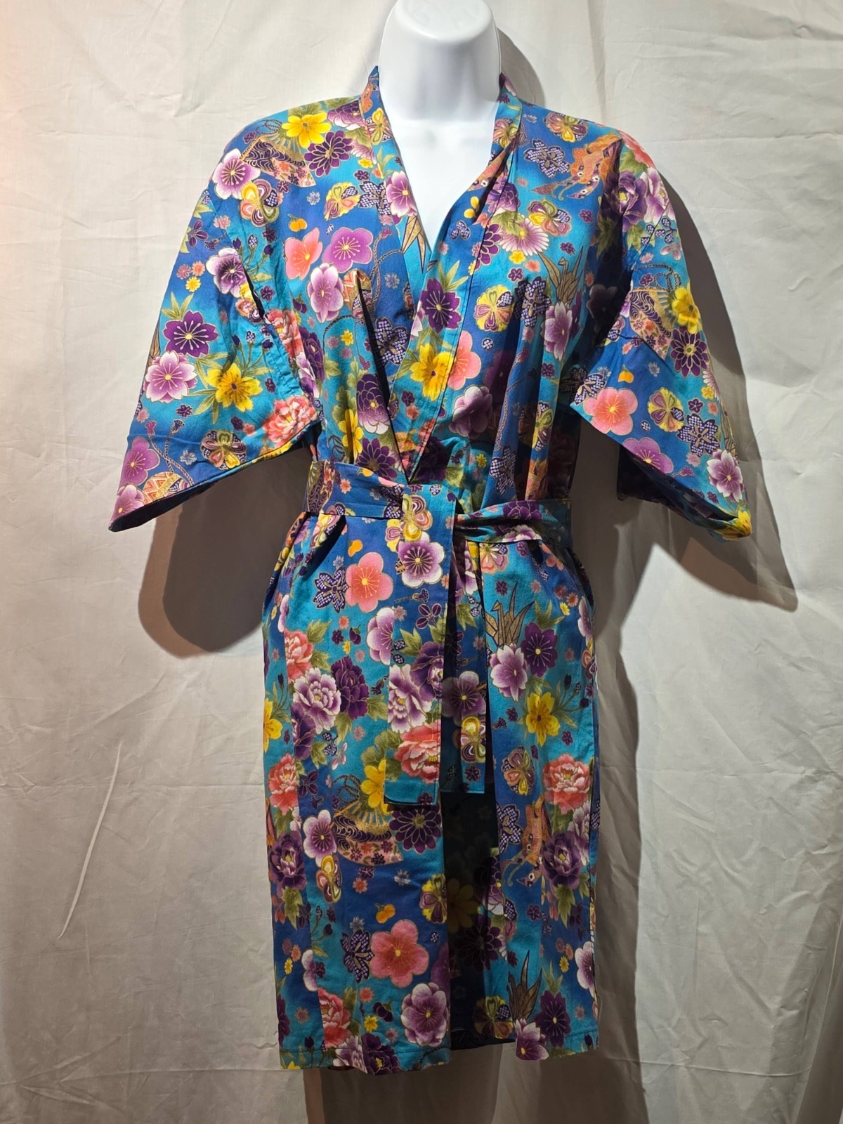 Authentic Vintage Japanese Kimono Yukata Kyoto - 100% Cotton (Pristine)