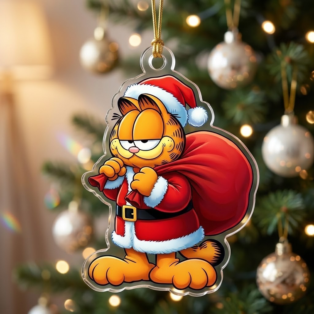 Garfield Christmas Holiday 2026  Acrylic Ornament T400