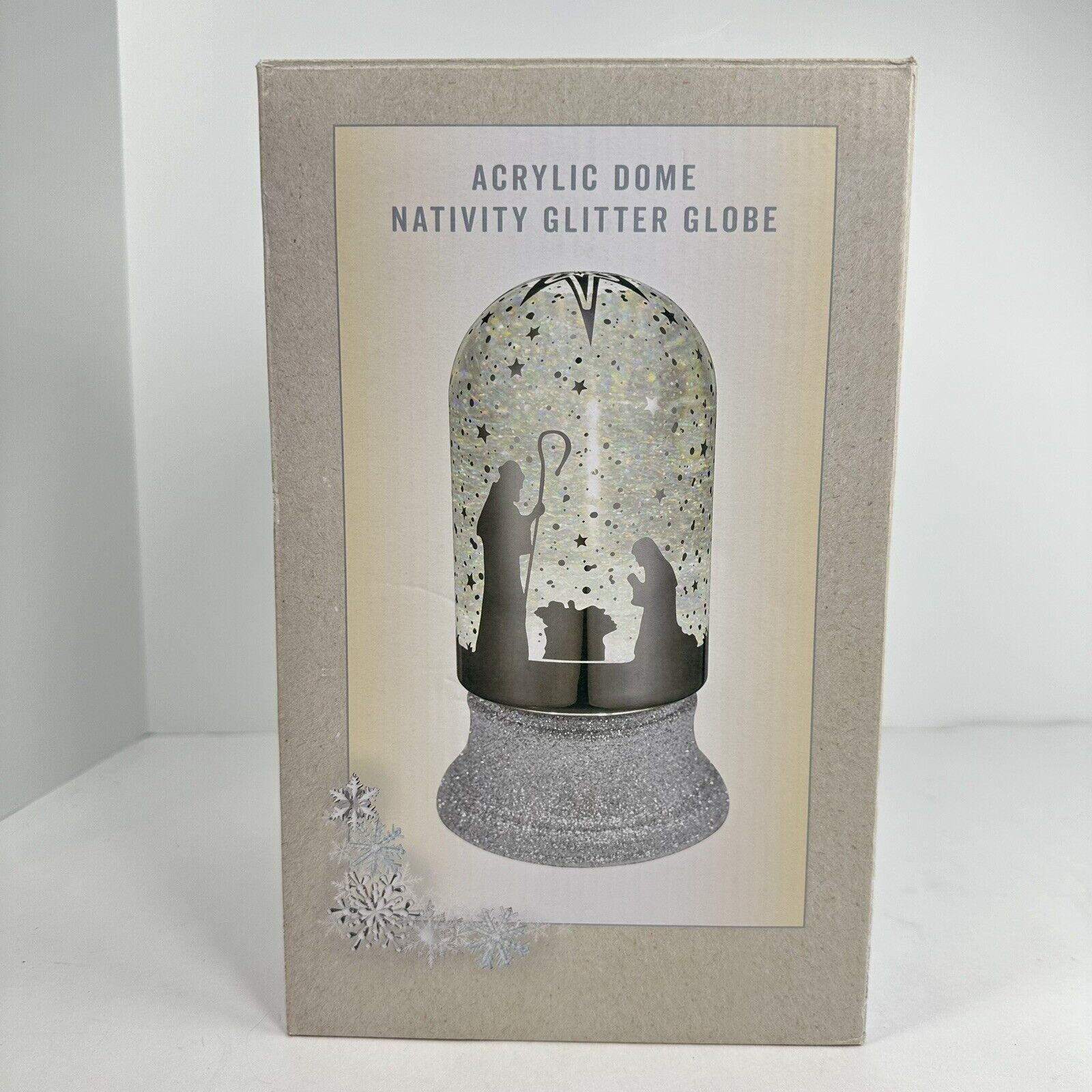 Cracker Barrel Nativity Dome Glitter Globe NEW IN BOX