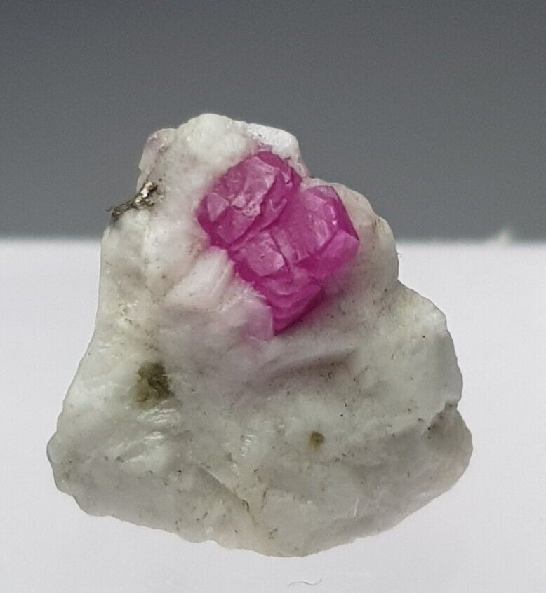 4.40Ct Beautiful Natura Color Ruby With Pyrite Double terminated crystal