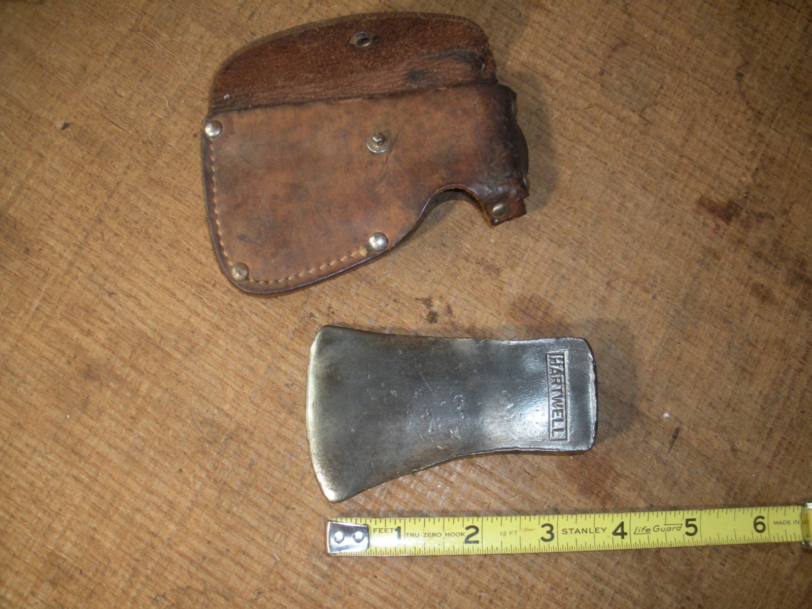 Rare Vintage HARTWELL Miniature Hatchet Head & Sheath / Salesman Sample, Child's
