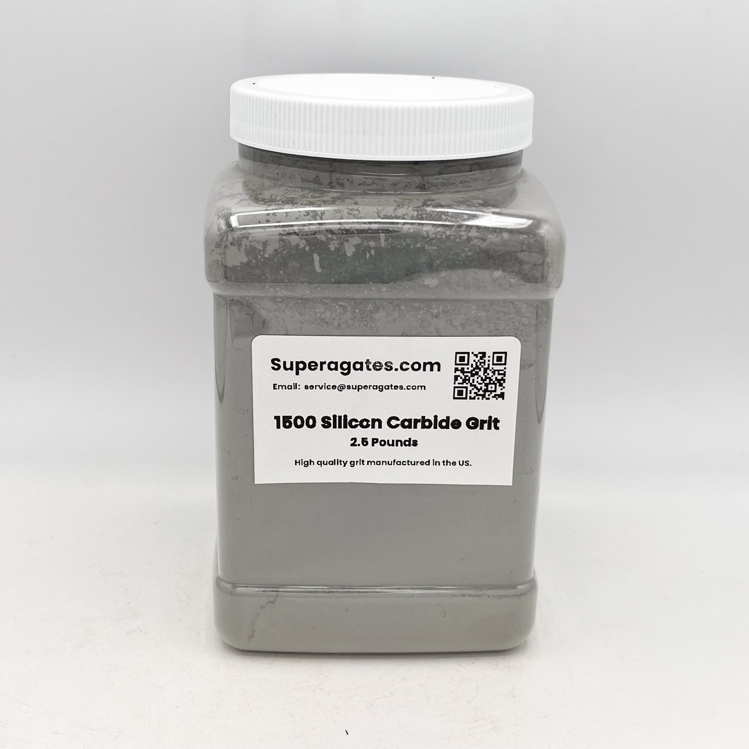 2.5LB Rock Tumbling Grit – Lapidary Grade  1500 Silicon Carbide - Resealable Jar