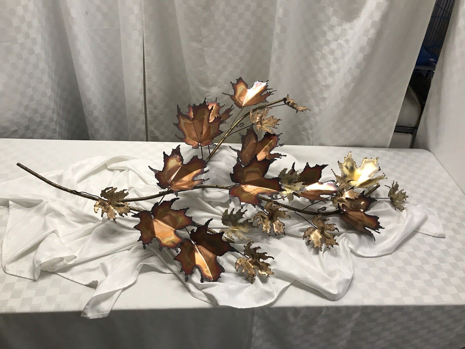 Vintage Rustic Copper Leaves Wall Mounting Retro.