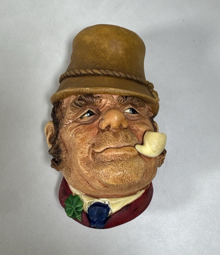 BOSSONS CHALKWARE HEAD: PADDY #37  CONGLETON, ENGLAND