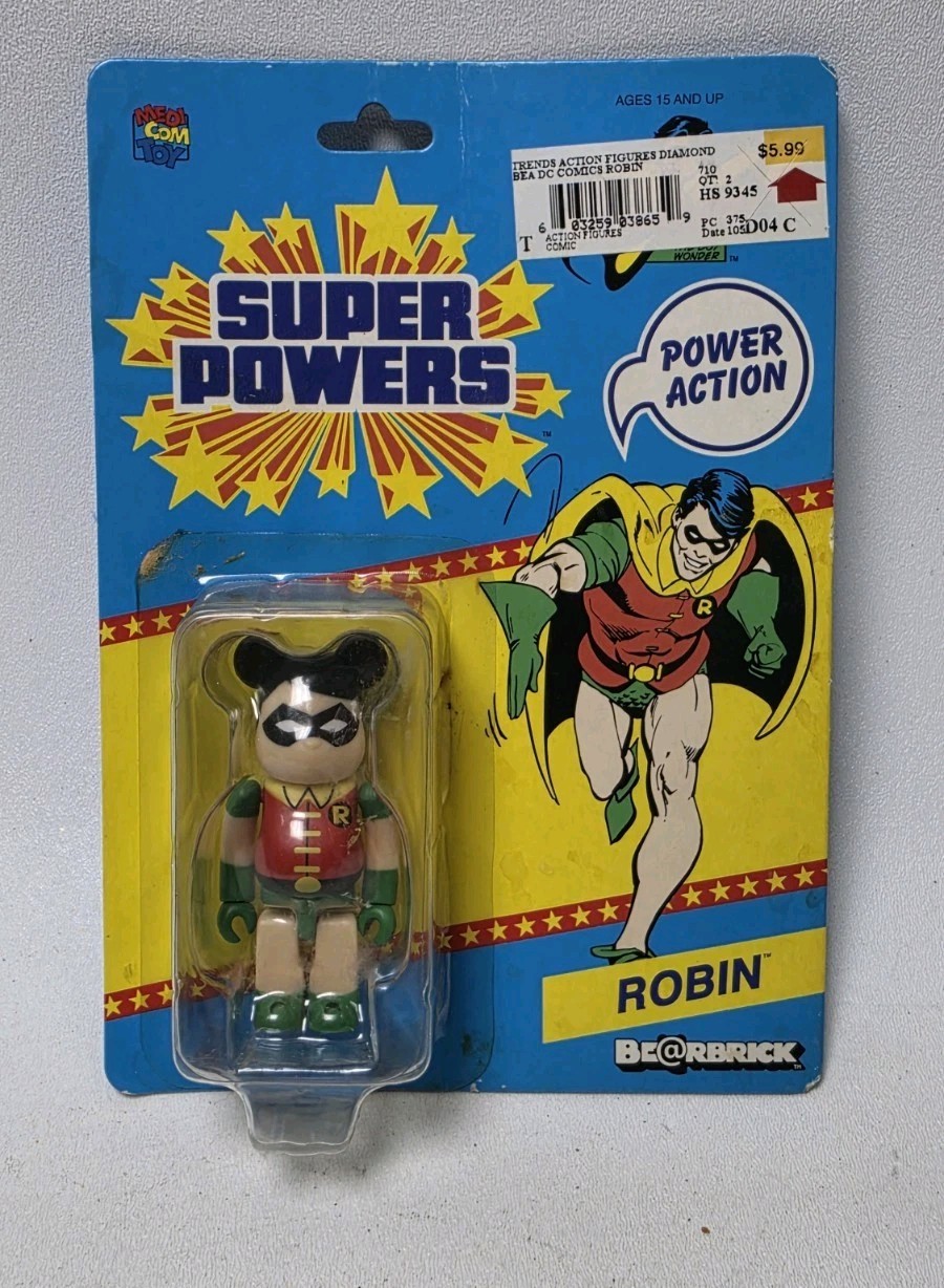 2012 SDCC DC ROBIN BEARBRICK FIGURE MEDICOM  SUPER POWERS SEALED