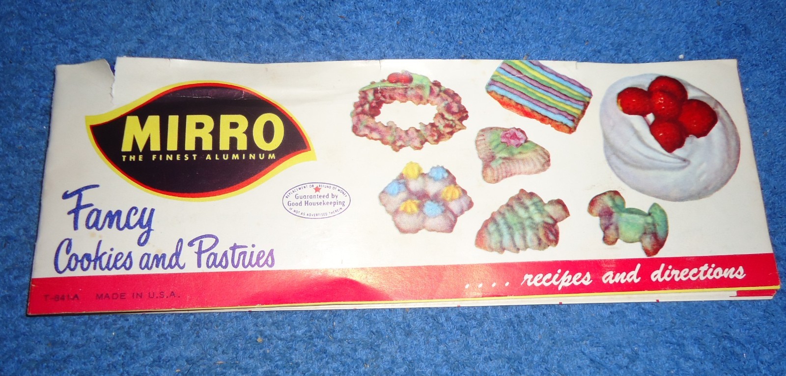 Vintage Mirro Cooky and Pastry Recipes Recipe Booklet Bakery Baking