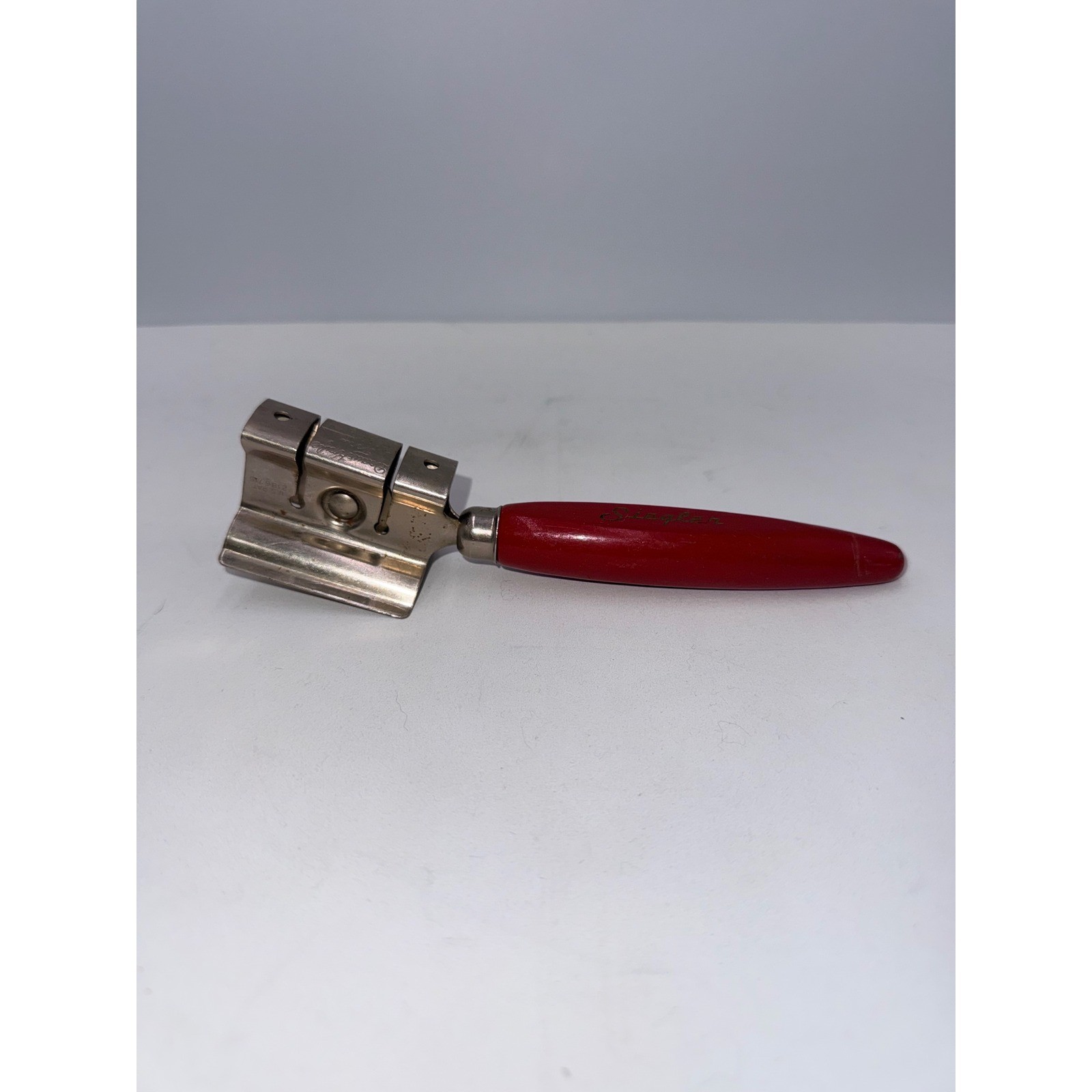 Knife Sharpener Red Vintage Siegler Warm Floor Heaters Promo Tool