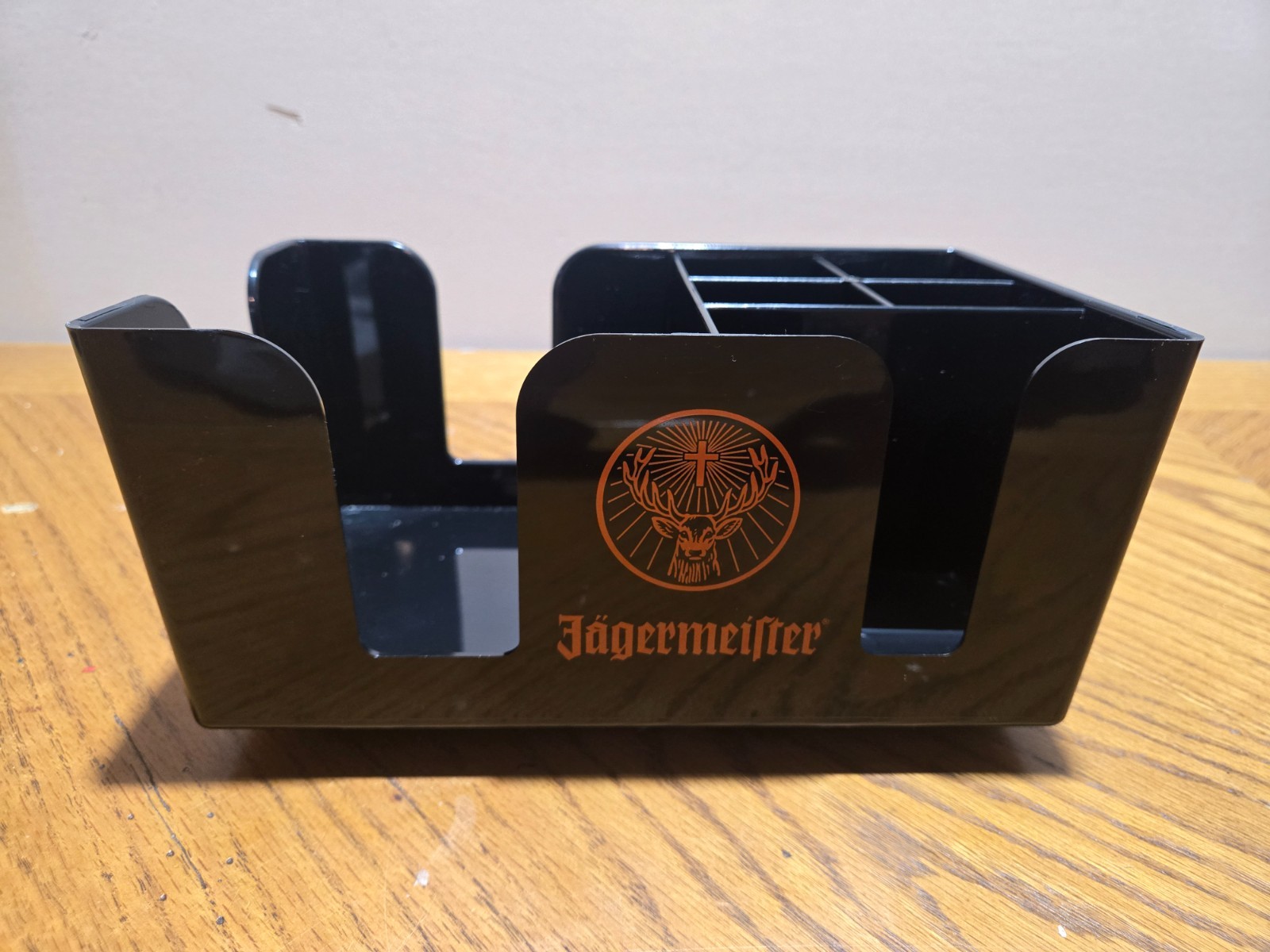 Jägermeister Napkin Bar Caddy - Straws, Coasters, Napkins, Stir Sticks, etc.