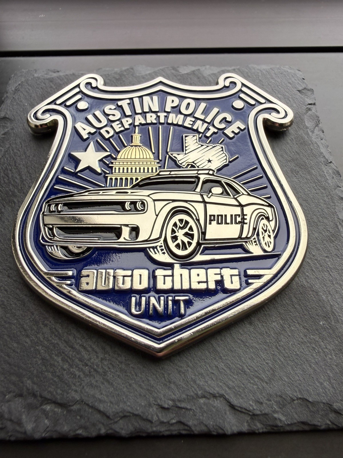 Austin Texas  Police Auto Theft Interdiction Team Challenge Coin