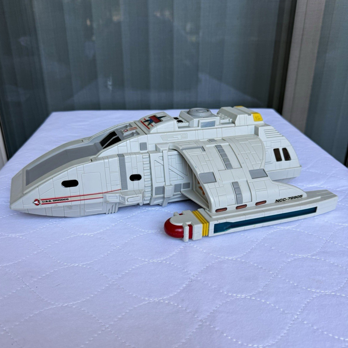 1994 Playmates Star Trek Deep Space Nine USS Orinoco Runabout Tested Working
