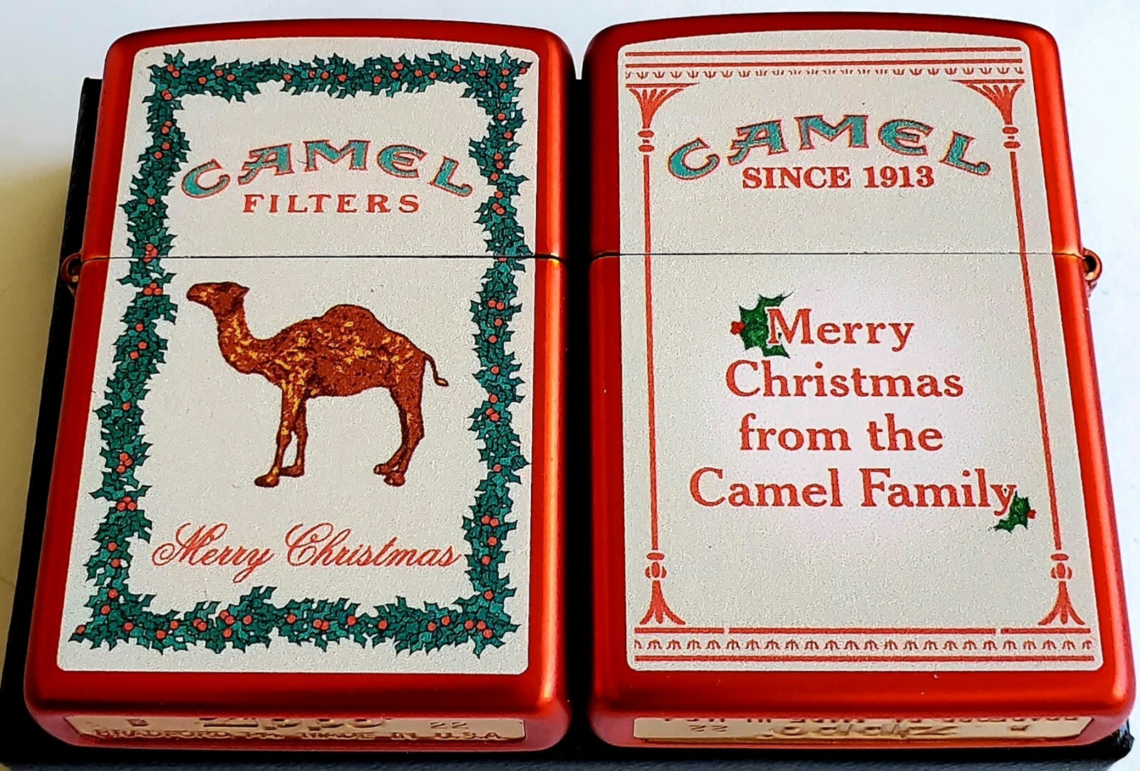 Zippo Camel Christmas RED Metallic CZ 1040 LIMITED EDITION ONLY 50 MADE 2022 Mn