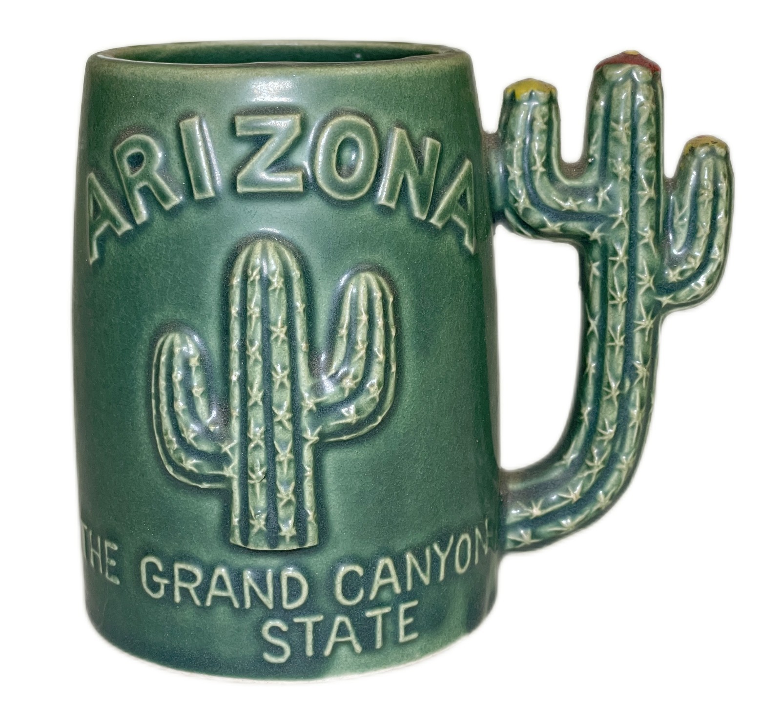 Arizona Grand Canyon State Green Cactus Mug Ceramic Cup