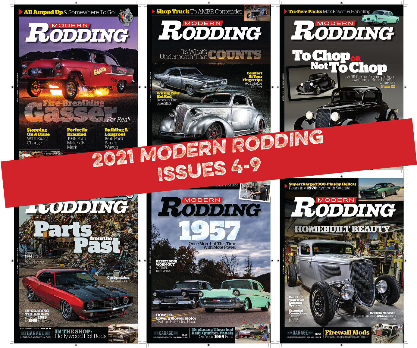 Modern Rodding Magazine January - June 2021 Magazine Pack of 6 issues - New