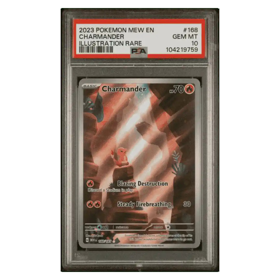 Charmander PSA 10 2023 Pokemon Mew Illustration Rare Card #168