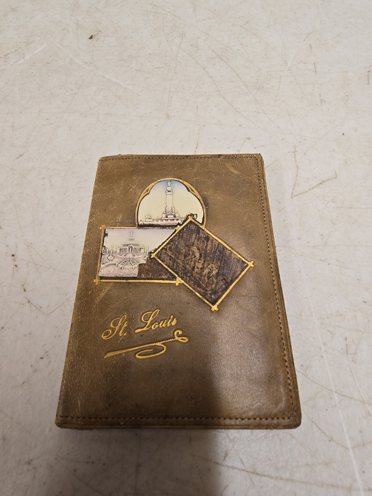 Antique 1904 Worlds Fair St Louis Souvenir Leather Pocket Organizer Wallet Rumpp Antique 1904 Worlds Fair St Louis Souvenir Leather Pocket Organizer Wallet Rumpp