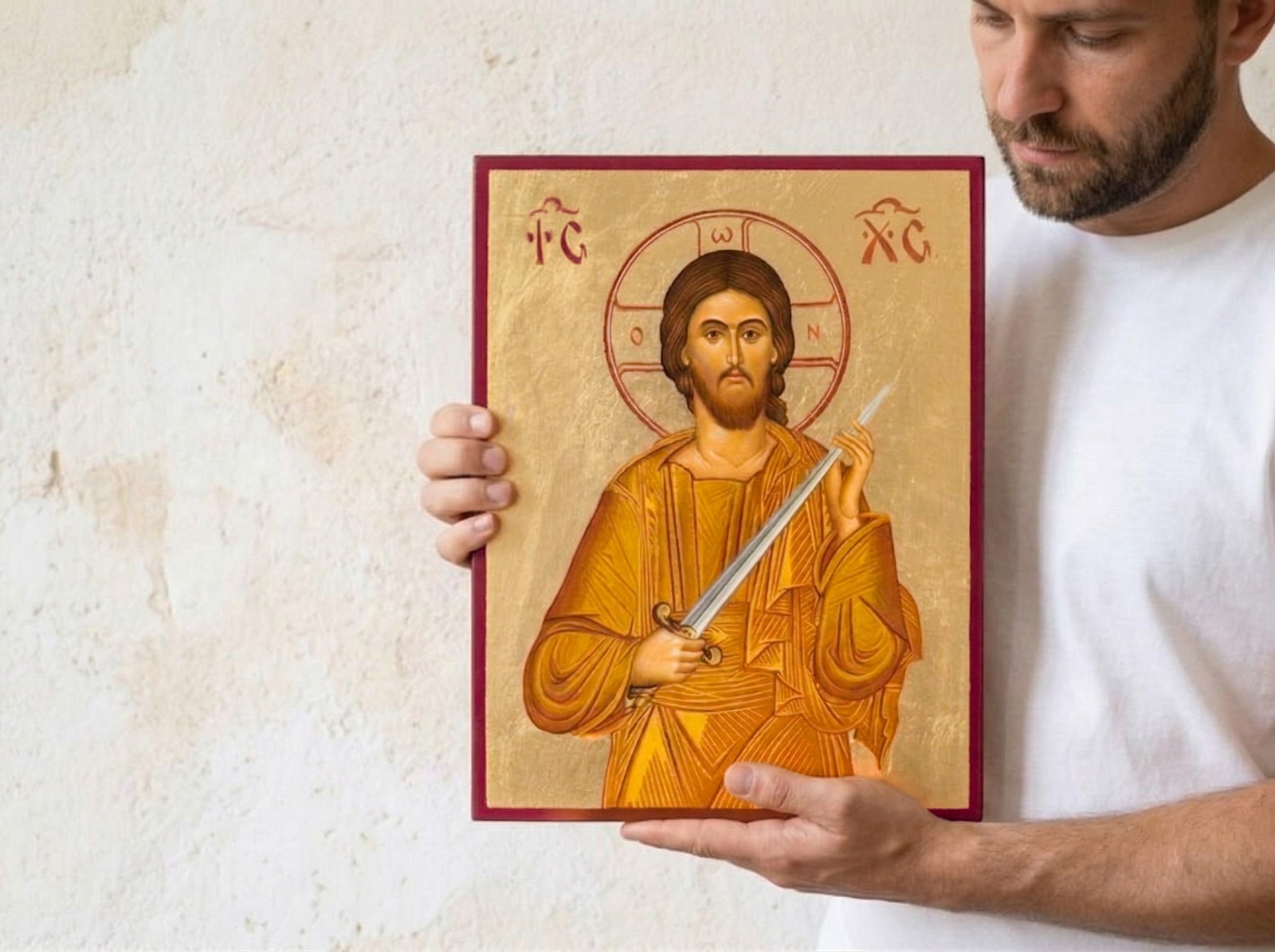 Large Byzantine Icon of Christ \
