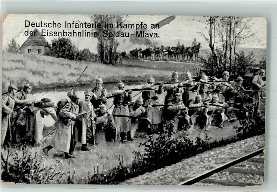 14011432 - Soldau Uniform German Infanery Railway Line Soldau-Mlava