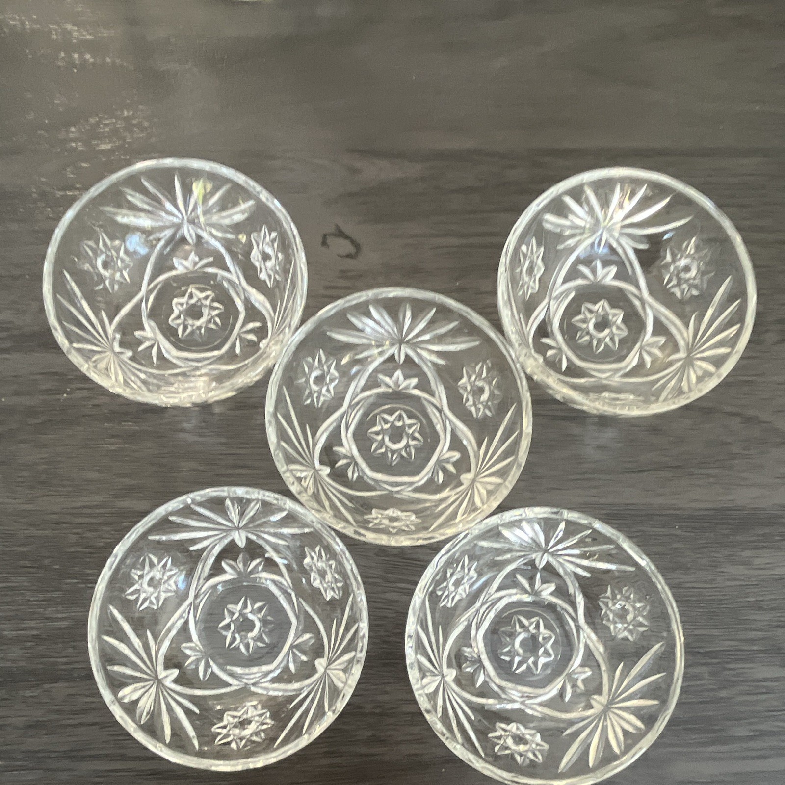 Set of 5 VTG Anchor Hocking dessert dishes