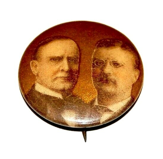 1900 WILLIAM MCKINLEY TEDDY THEODORE ROOSEVELT 7/8\