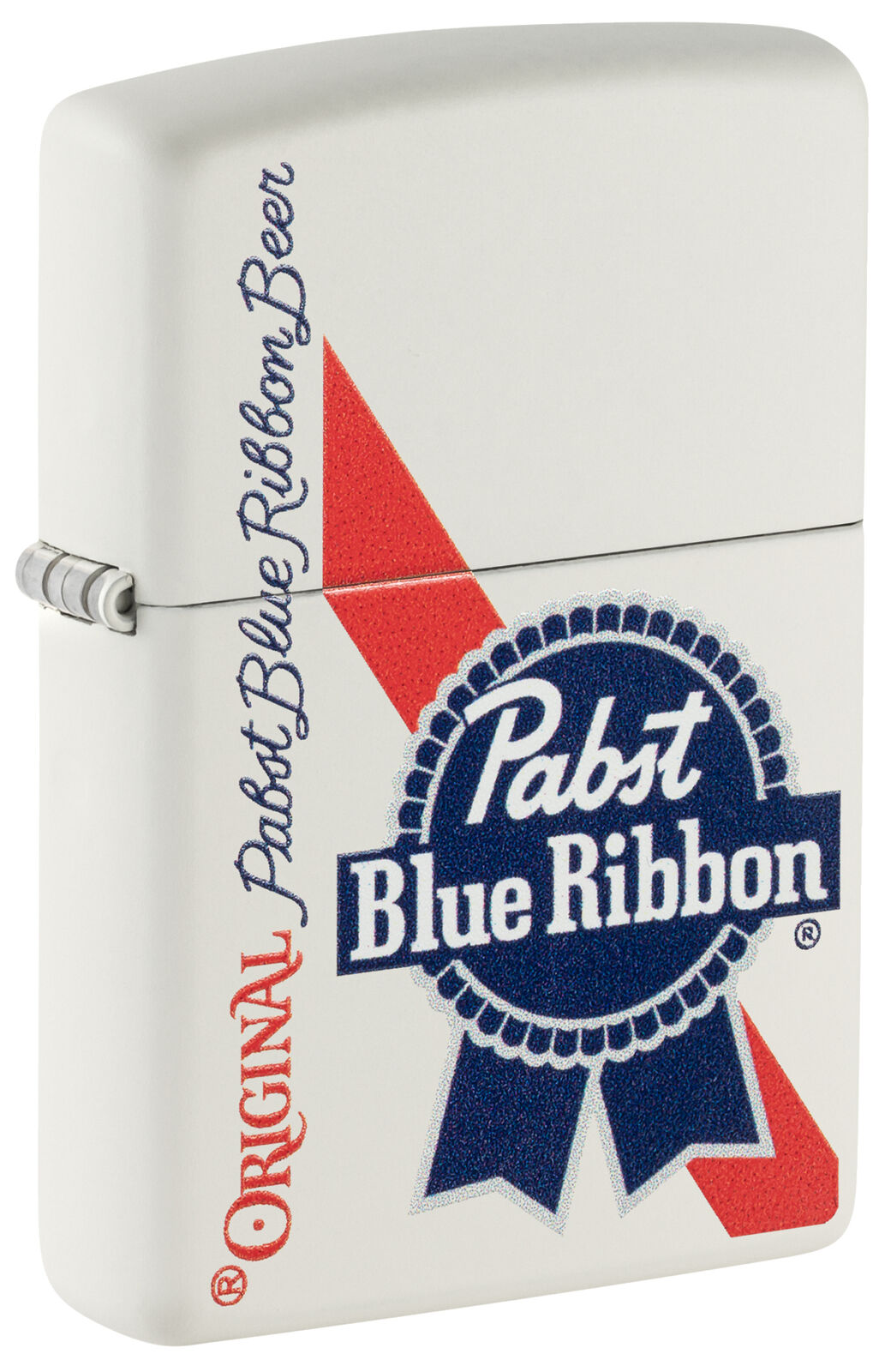 Zippo Pabst Blue Ribbon Design White Matte Windproof Lighter
