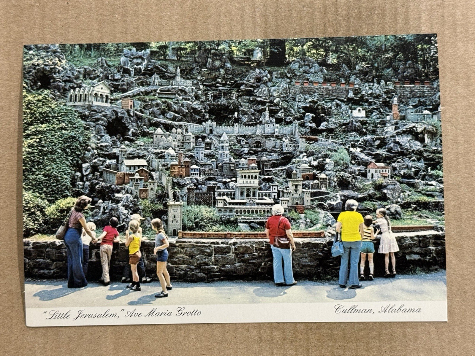 Postcard Cullen AL Alabama Little Jerusalem Ave Maria Grotto Miniature Models