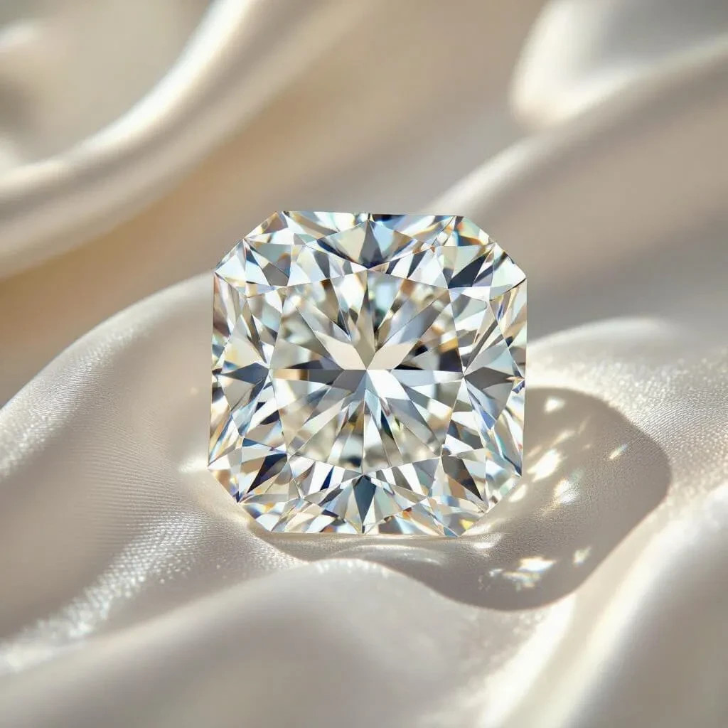 5 Ct Radiant White Diamond D/VVS1 Certified + 1 Free Gift | MajesticGems